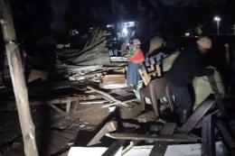 File image of stalls demolished in Uhuru Market.